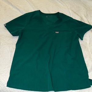 Figs Catarina large women’s top in forest green